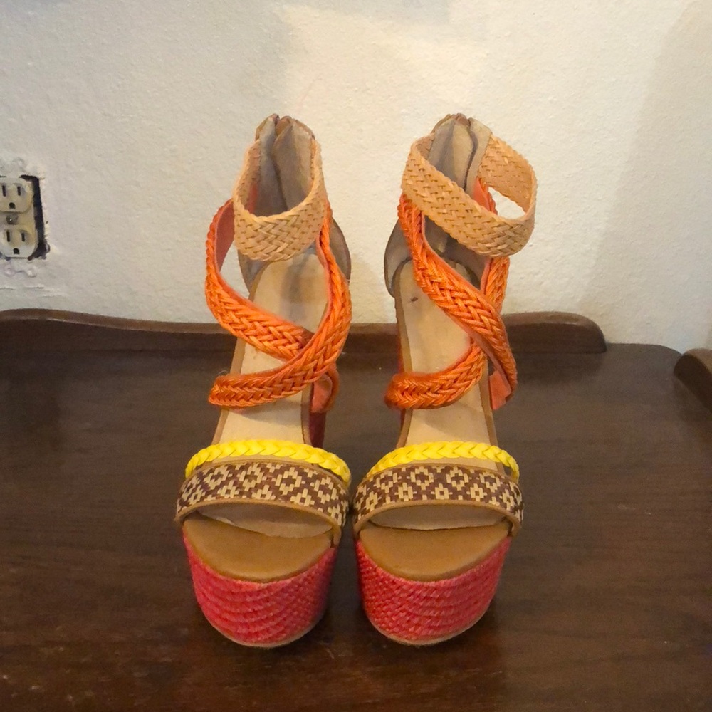 Cute colorful wedges